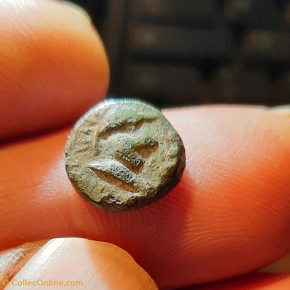 monnaies antiquite av jc ap gauloises marseille pb au caducee a tete minerve casquee a d r caducee 49 25 d12 1 p2 52g feugere pbm73 76
