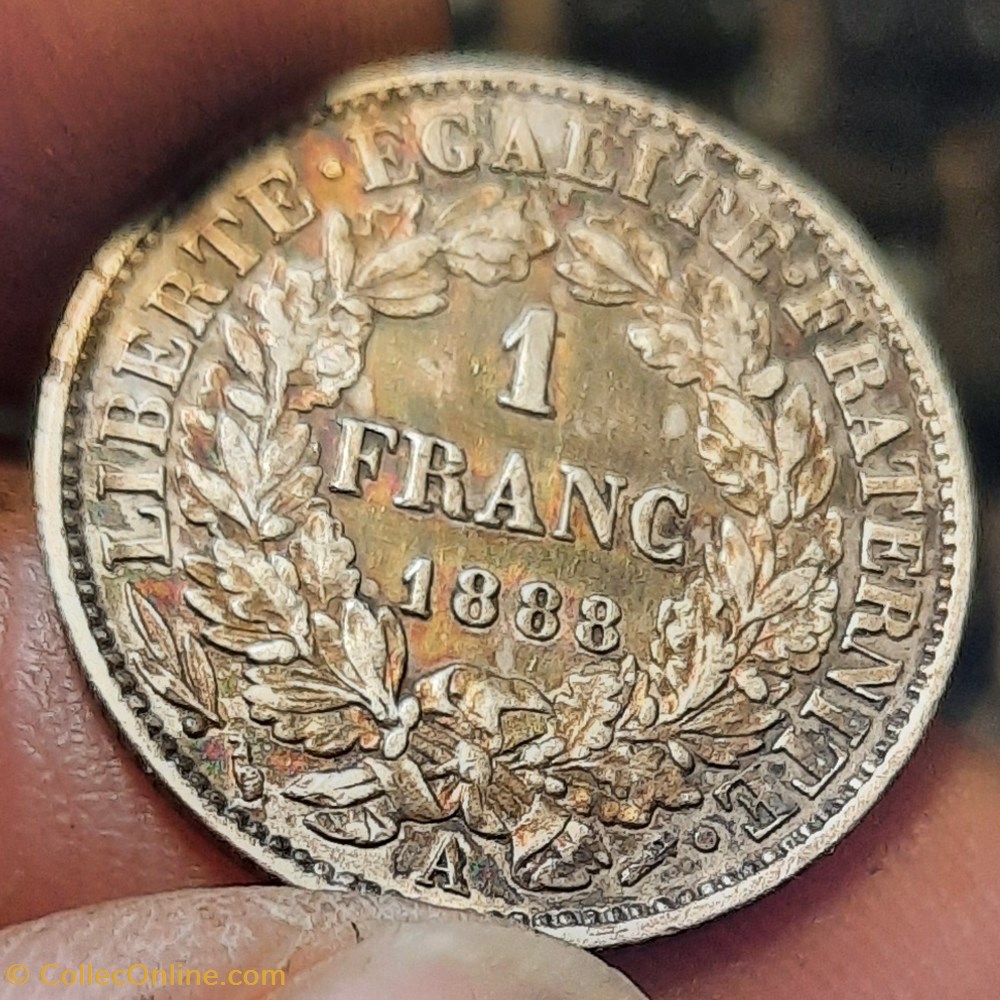 Troisieme republique A/ Tete Ceres a g R /Couronne chene et laurier D23 P4.98g F216/10 monnaies france modernes troisieme republique a tete ceres a g r couronne chene et laurier d23 p4 98g f216 10