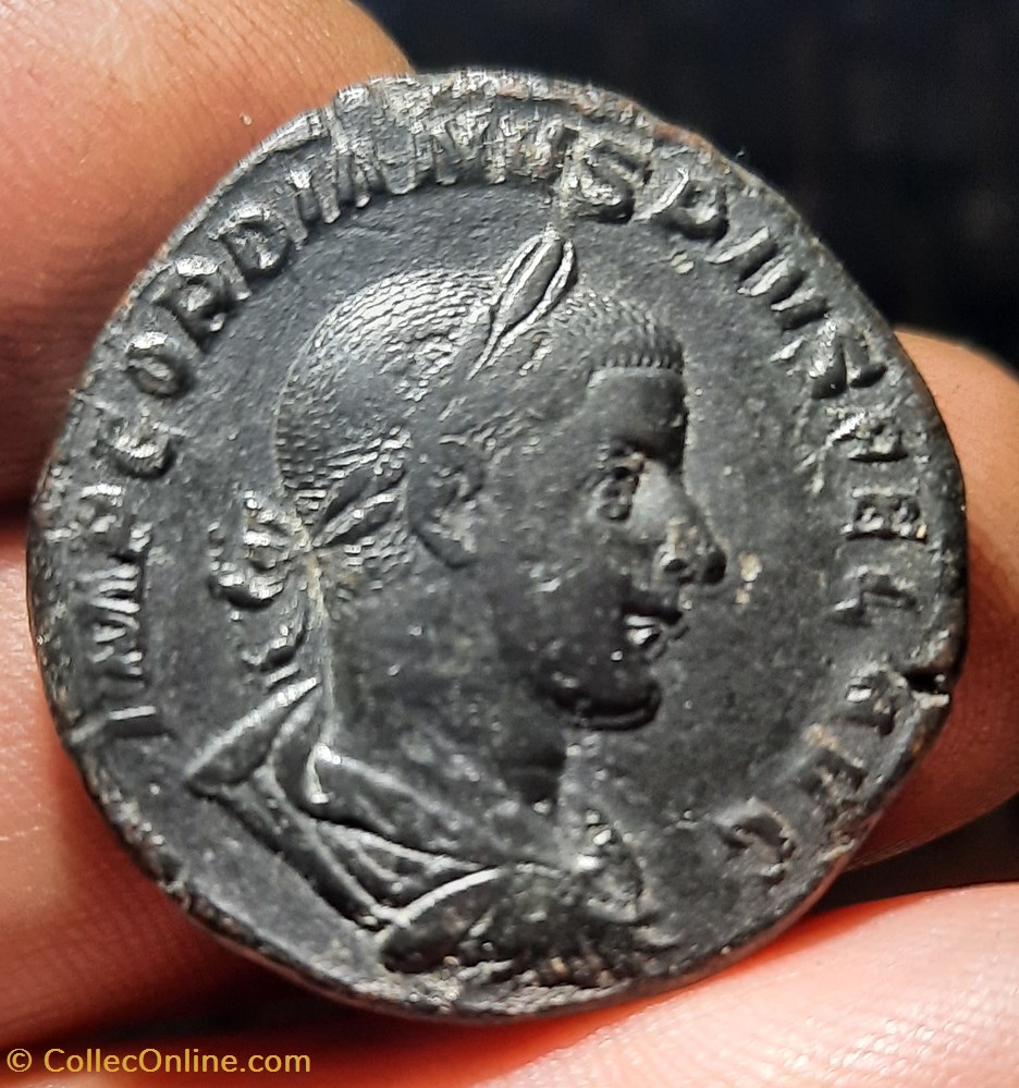 Gordien 3 A/ Tete lauree a d R/ Mars combattant a d D30 P20.23g C157 RIC 332a RCV 8718 monnaies antiquite av jc ap romaines republicaines imperiales gordien 3 a tete lauree a d r mars combattant a d d30 p20 23g c157 ric 332a rcv 8718