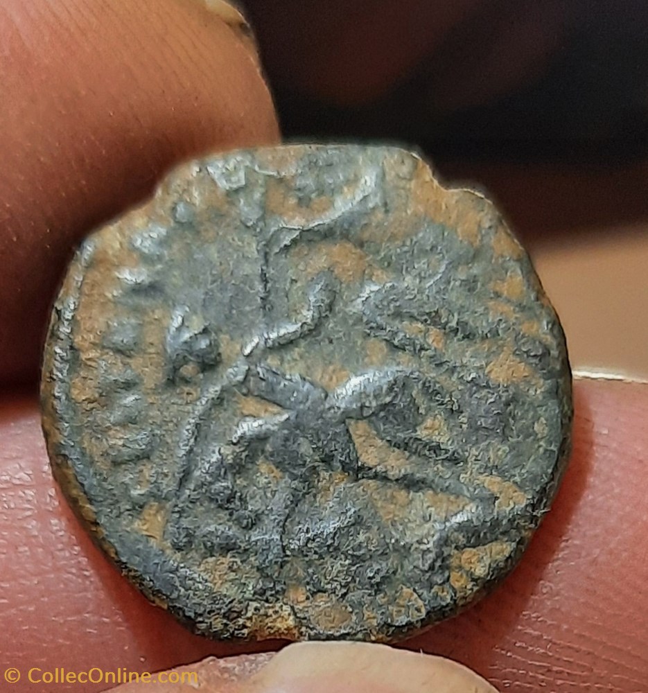 monnaies antiquite jc ap romaines republicaines imperiales constance galle a tete nue a d r soldats et cavalier d19 8 p4 20g ric 101 nbd 61361