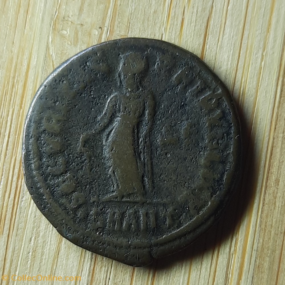 Helene A/Buste diademe a d R/La Securite debout a g D 20.1 P3.12g LRBC ( CF 1350 var ) monnaie antique av jc ap romaine republicaine imperiale helene a buste diademe a d r la securite debout a g d 20 1 p3 12g lrbc cf 1350 var
