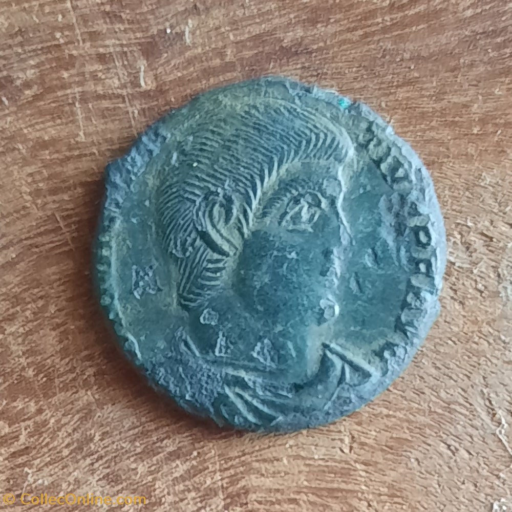 Magnence A/Buste nu a d R / Victoires de face +351+352 D 20.9 P .3.35g RIC 11 C 69 monnaie antique av jc ap romaine republicaine imperiale magnence a buste nu a d r victoires de face 351 352 d 20 9 p 3 35g ric 11 c 69