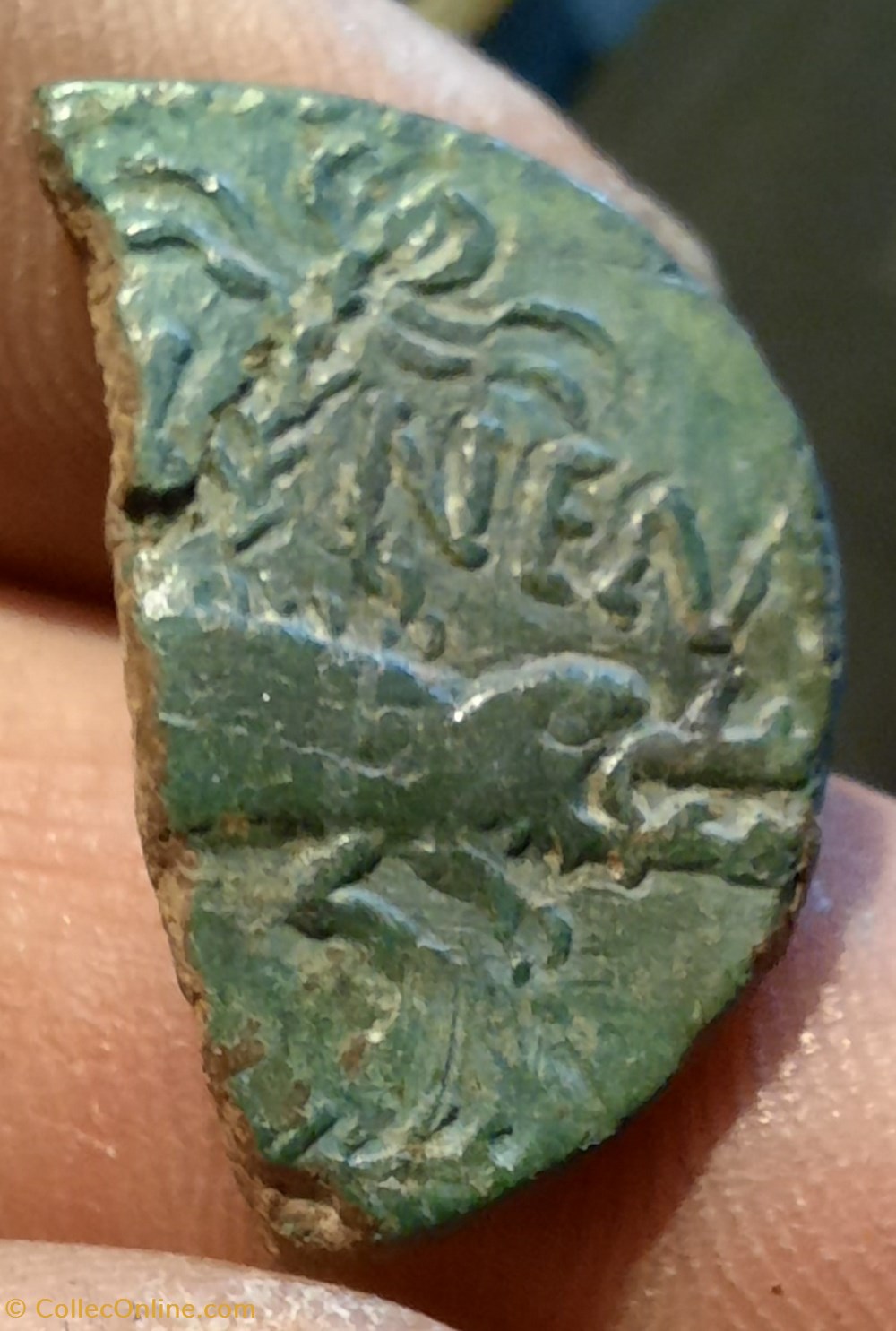 Nimes demi dupondius A/Tete Octave a d R/Crocodile -16-15 D25.7 P6.80g monnaies antiquite jc ap romaines provinciales nimes demi dupondius a tete octave a d r crocodile 16 15 d25 7 p6 80g