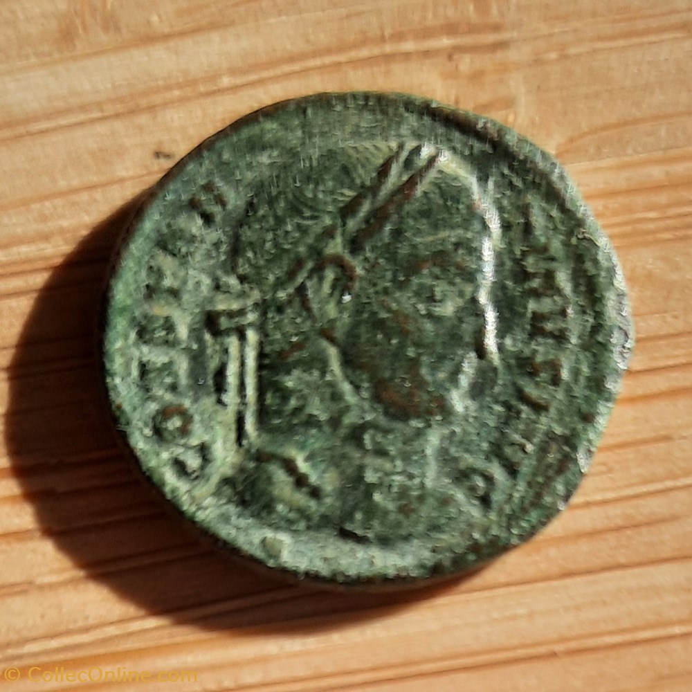 Constantin 1° A/Tete lauree a d R /Legende dans couronne +322+325 D18.1 P2.67g RIC 167 C123 monnaie antiquite av jc ap romaine republicaine imperiale constantin 1 a tete lauree a d r legende dans couronne 322 325 d18 1 p2 67g ric 167 c123