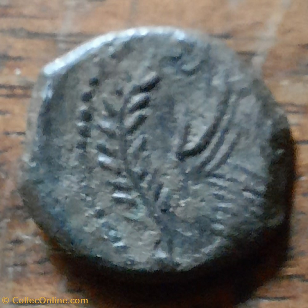 Nimes PB volcae Arec A/Tete feminine a d R/Personnage a g ,palme-60-40D14.9 P1.60 Feugere VLC2677 monnaie antique av jc ap gauloise nimes pb volcae arec a tete feminine a d r personnage a g palme 60 40d14 9 p1 60 feugere vlc2677