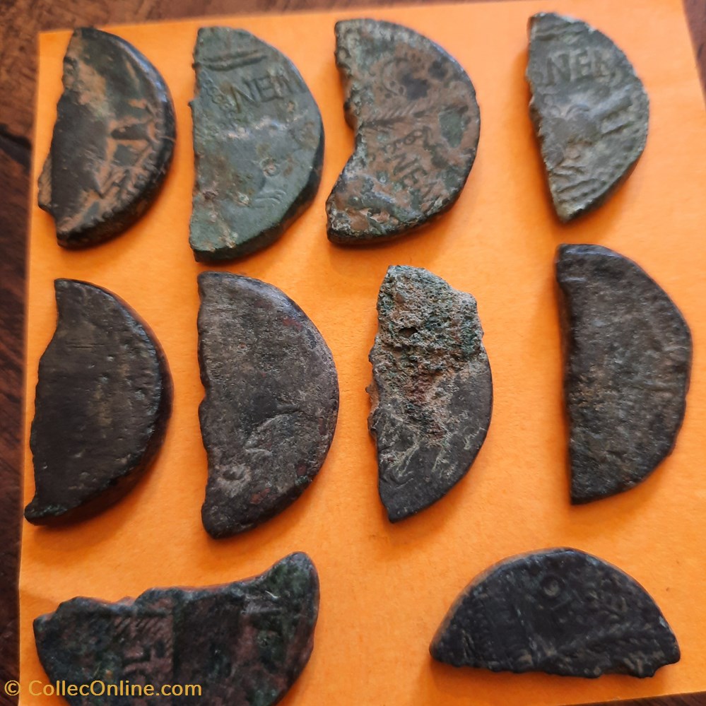 1/2 Dupondius de NIMES monnaies antiques a 1 2 dupondius de nimes