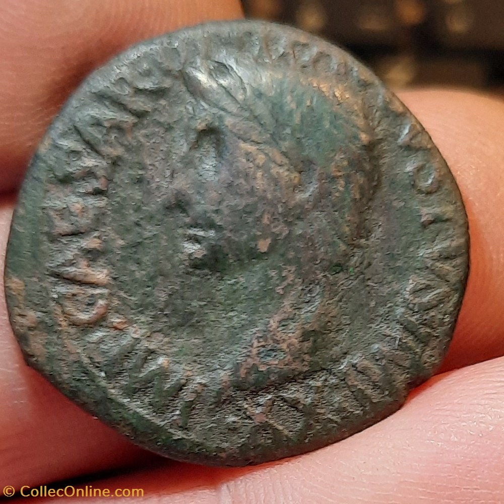 monnaies antiquite av jc ap romaines republicaines imperiales auguste a tete a g r legende autour sc 10 11 d27 4 p9 47g c226 ric471 rcv1689