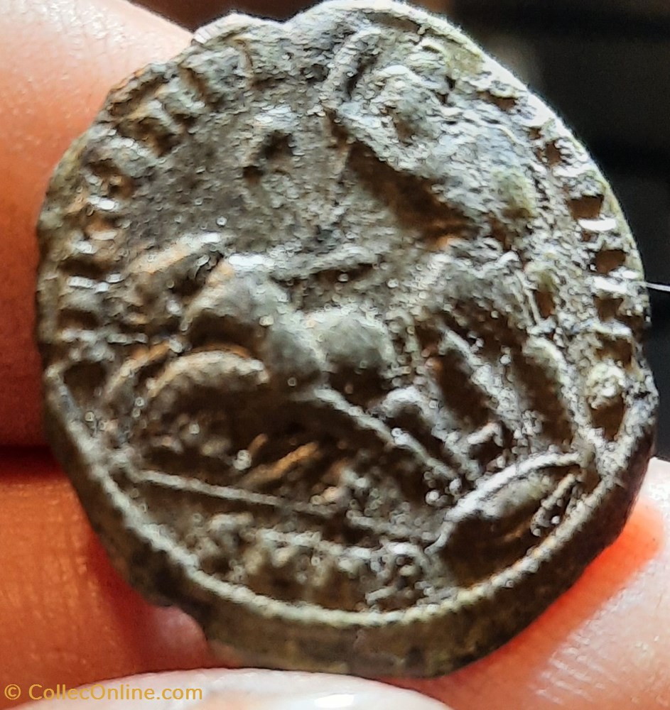 Constance 2 A/Tete lauree a d R/Soldat et cavalier +348+351 D22.5 P4.72g RIC82 NBD71919 monnaies antiquite jc ap romaines republicaines imperiales constance 2 a tete lauree a d r soldat et cavalier 348 351 d22 5 p4 72g ric82 nbd71919
