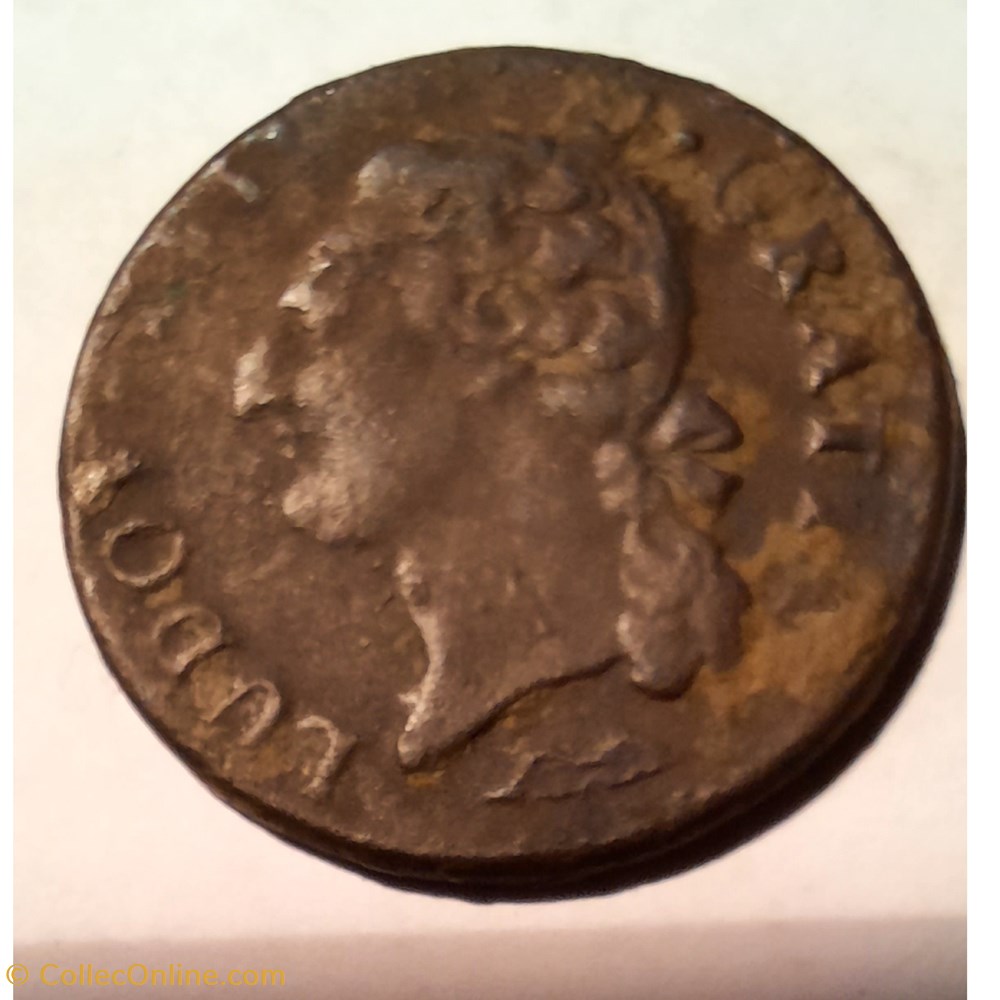 Louis 16 A/Tete nue a g R/Ecu de France couronne D 26 P 5.93g G 349 C2196 DR 613 monnaie royale louis 16 a tete nue a g r ecu de france couronne d 26 p 5 93g g 349 c2196 dr 613