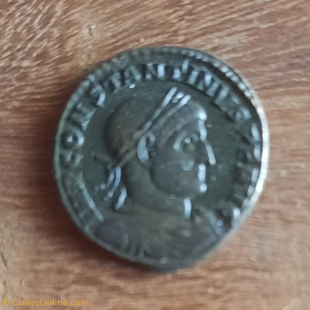 Constantin 1 A/Buste laure a d R/Le Soleil debout a g D19.3 P 3.56g RIC 164 monnaie antique av jc ap romaine republicaine imperiale constantin 1 a buste laure a d r le soleil debout a g d19 3 p 3 56g ric 164