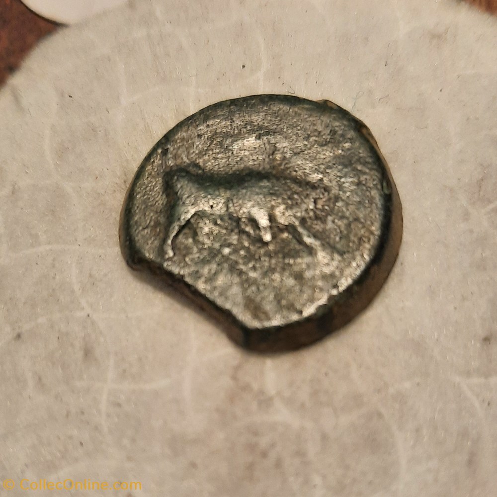 monnaie antique av jc gauloise marseille gbm a tete apollon a g r taureau a d victoire 210 190 d21 8 p8 53g feugere gbm 15 8
