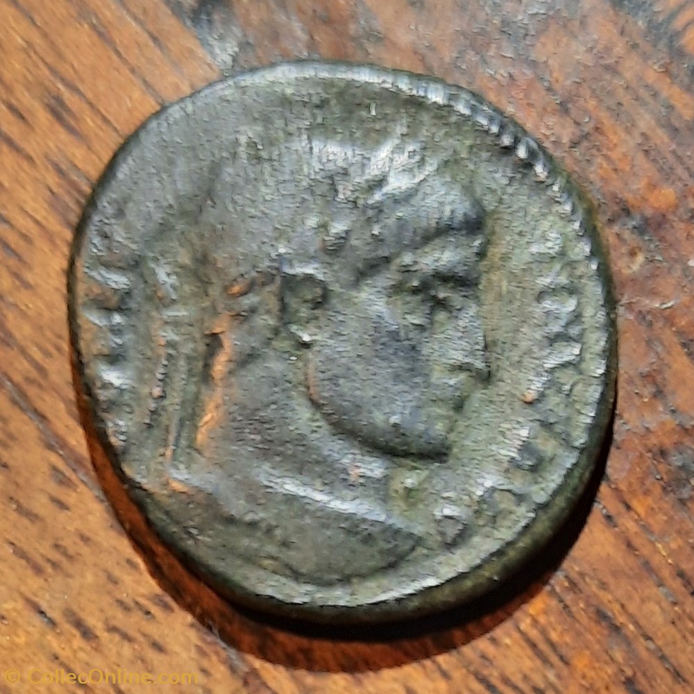 Constantin 1° A / Tete lauree a d R/ Legende dans couronne +320+321 D19.2 P3.46g C123 RIC228 monnaie antique av jc ap romaine republicaine imperiale constantin 1 a tete lauree a d r legende dans couronne 320 321 d19 2 p3 46g c123 ric228
