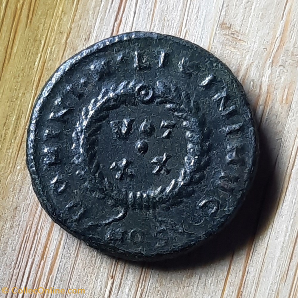 monnaie antique av jc ap romaine republicaine imperiale licinius 1 a tete lauree a d r couronne d 18 3 p 3 03g ric 86