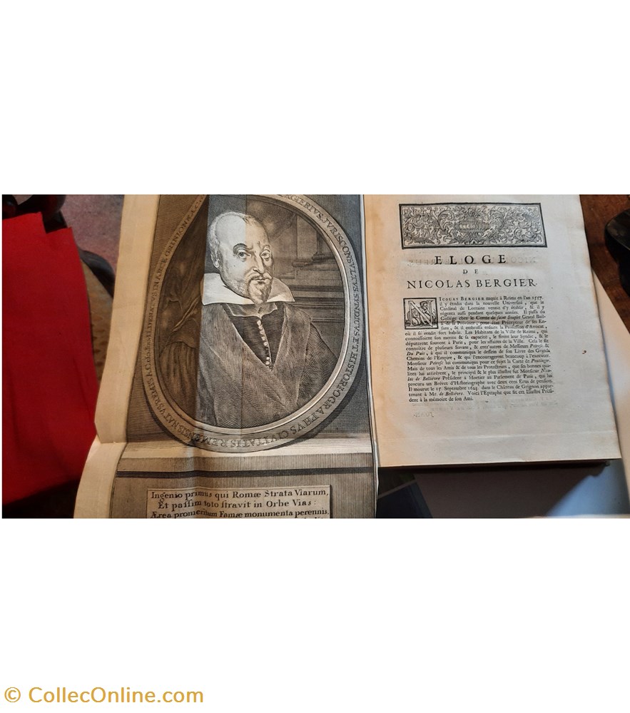 Chemin de l Empire Romain Nicolas Bergier 1728 excellent etat , rares gravures cartes et figures. 2 livres bd revues chemin de l empire romain nicolas bergier 1728 excellent etat rares gravures cartes et figures