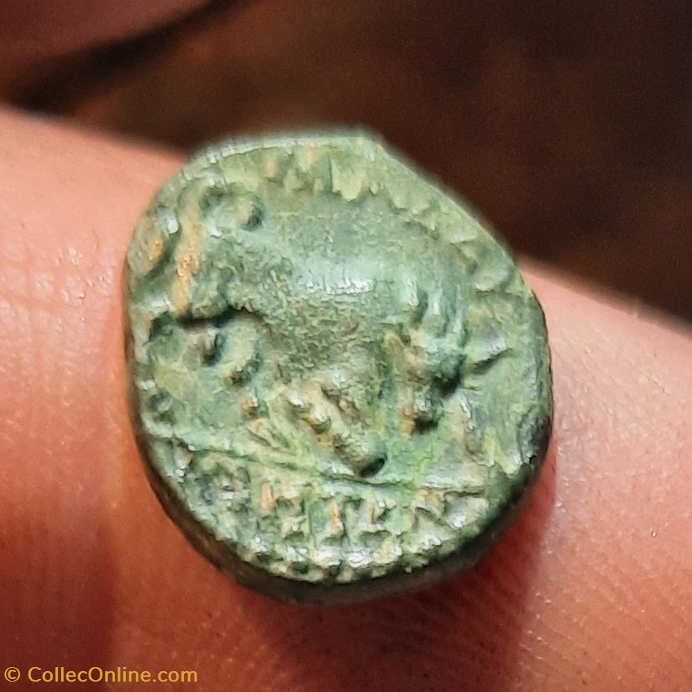 monnaies antiquite av jc gauloises marseille pb a tete apollon a d r taureau a d 175 125 d13 3 p2 34g feugere serie pbm39