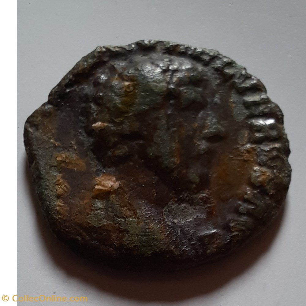 monnaie antiquite av jc ap romaine provinciale lucius verus a tete lauree a d r verus et marc aurele d23 p 3 95 g rcv 5404 ric 1290 c 35