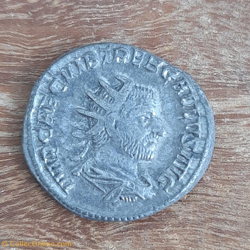 Trebonien de Galle A/Buste radie a d R/La Felicite de face +253 D19.8 P3.72 RCV9630 C41 RIC2782 monnaie antique av jc ap romaine republicaine imperiale trebonien de galle a buste radie a d r la felicite de face 253 d19 8 p3 72 rcv9630 c41 ric2782