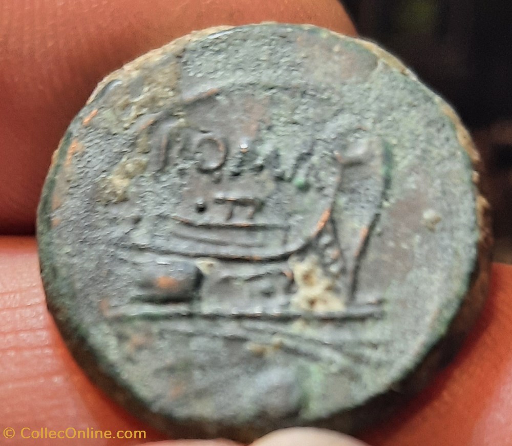 monnaies antiquite jc ap romaines republicaines imperiales republique romaine a buste de rome a d r proue de navire a d 215 212 23 9 p9 30g rcv616 crr108