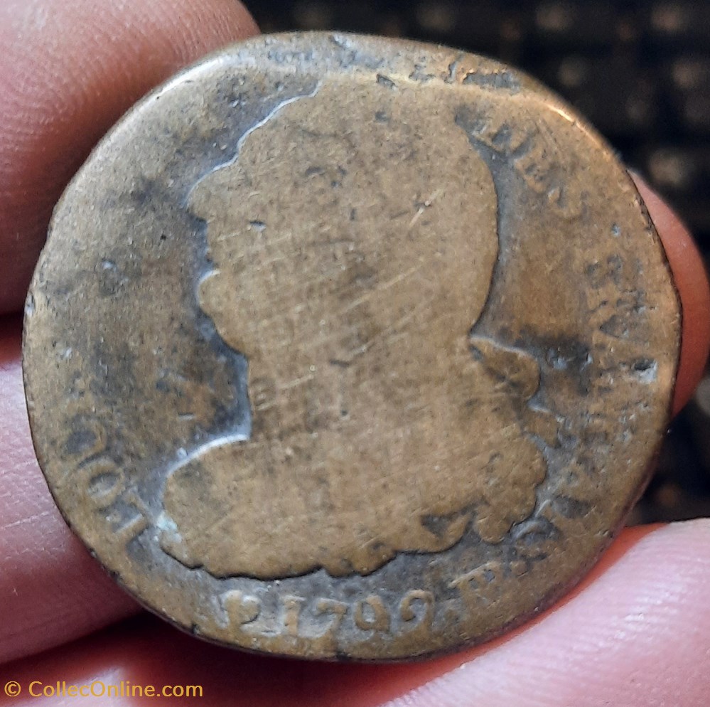 Louis XVI A/Tete a g R/Couronne de chene ,faisceau D34.1 P22.22g C2449 DY 1722 R 38/1 monnaies france modernes louis xvi a tete a g r couronne de chene faisceau d34 1 p22 22g c2449 dy 1722 r 38 1