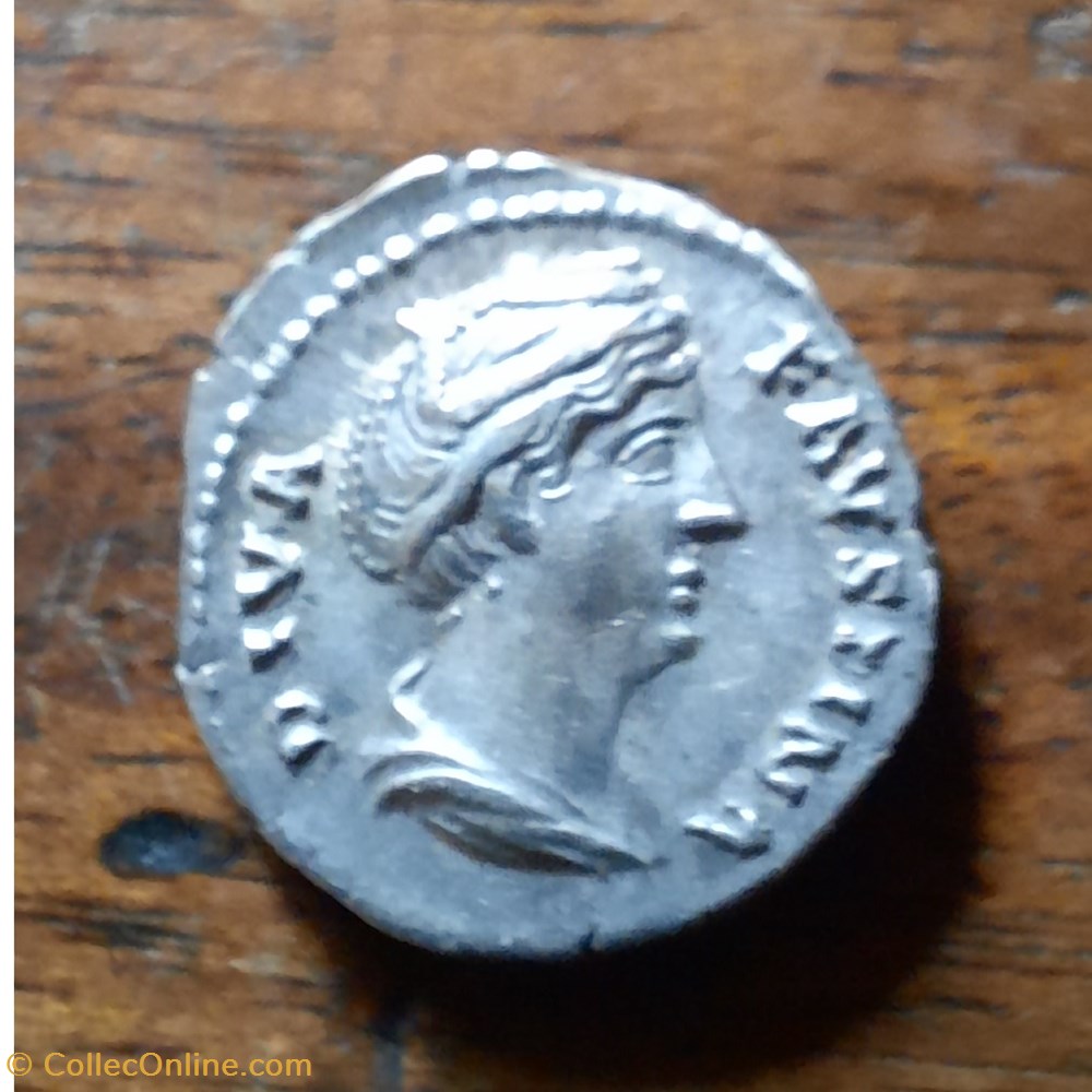 Faustine 1 A/Tete a droite R/Ceres debout a g D18.3 P 3.53g RCV 4584 C 104 RIC 362 monnaie antique av jc ap romaine republicaine imperiale faustine 1 a tete a droite r ceres debout a g d18 3 p 3 53g rcv 4584 c 104 ric 362