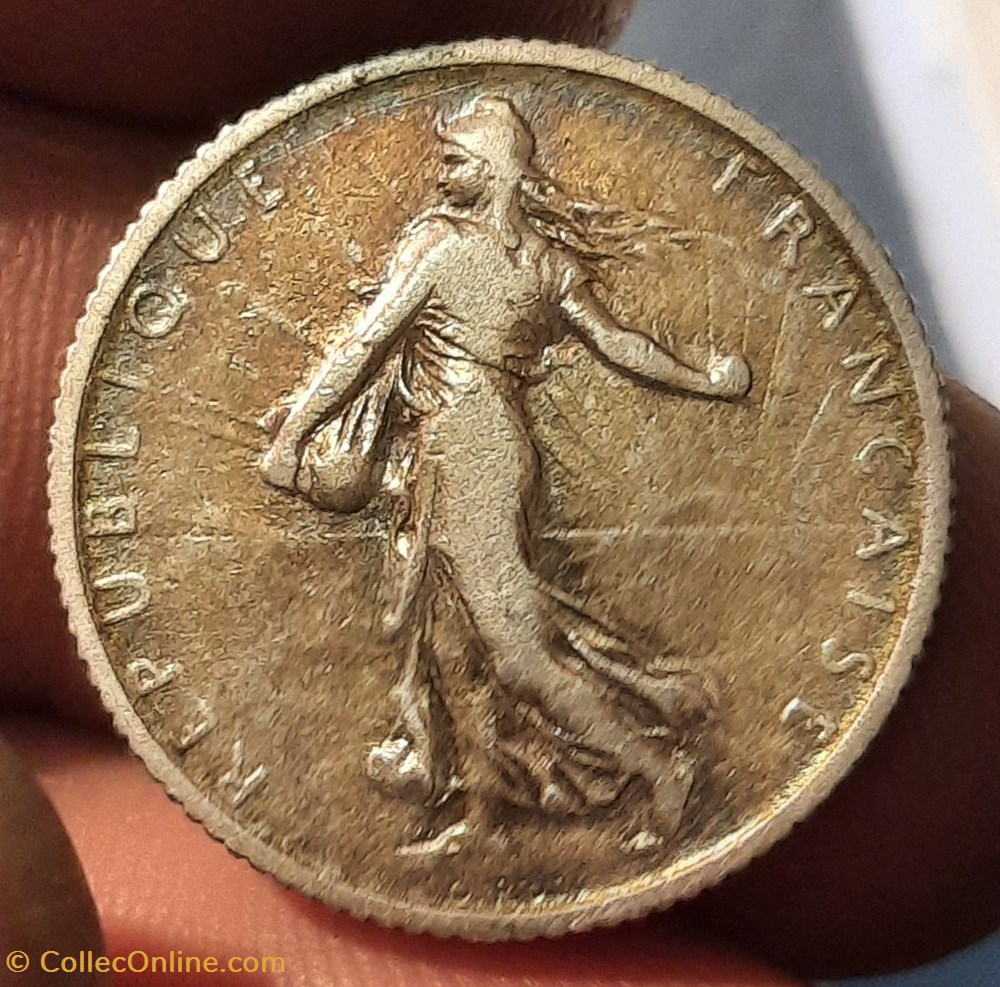 Troisieme Republique 1 franc Semeuse monnaies monde france troisieme republique 1 franc semeuse