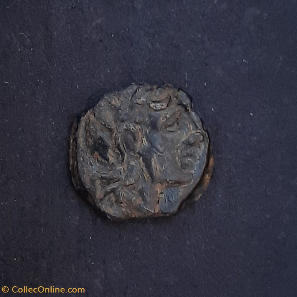 monnaie antique av jc gauloise marseille pb a tete apollon a d r taureau a d delta d13 p 1 60g serie indeterminee x