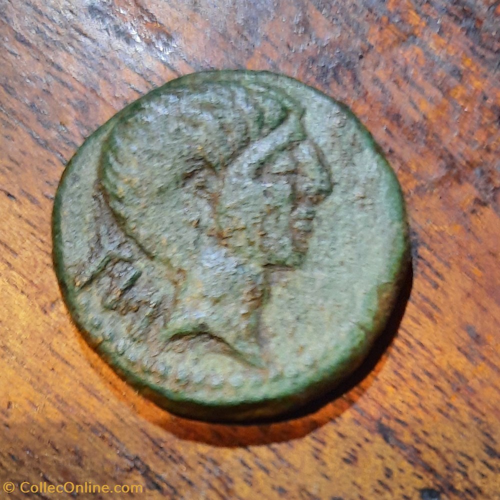 Iberique Kese A /Tete nue a d R / Cavalier portant palme D22.3 P 7.59g Feugere KES 160 3 monnaie antique jc ap gauloise iberique kese a tete nue a d r cavalier portant palme d22 3 p 7 59g feugere kes 160