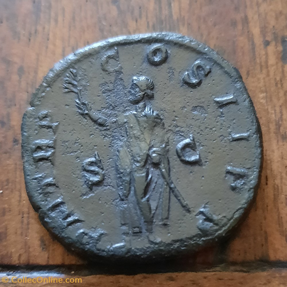 Pupien A/Buste laure a d R/Le genie du senat debout a g D29.5 P 17.16g RCV 8536 C 30 RIC 15 monnaie antique av jc ap romaine republicaine imperiale pupien a buste laure a d r le genie du senat debout a g d29 5 p 17 16g rcv 8536 c 30 ric 15