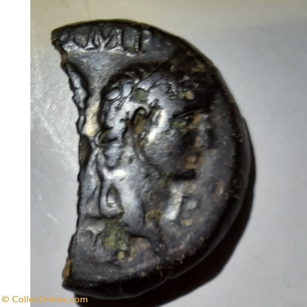Nimes as A/ Tetes adosees Agrippa et Auguste -10-14 D 24.9 P7.75g RCV 1730 RIC 160 monnaie antique av jc ap romaine provinciale nimes as a tetes adosees agrippa et auguste 10 14 d 24 9 p7 75g rcv 1730 ric 160