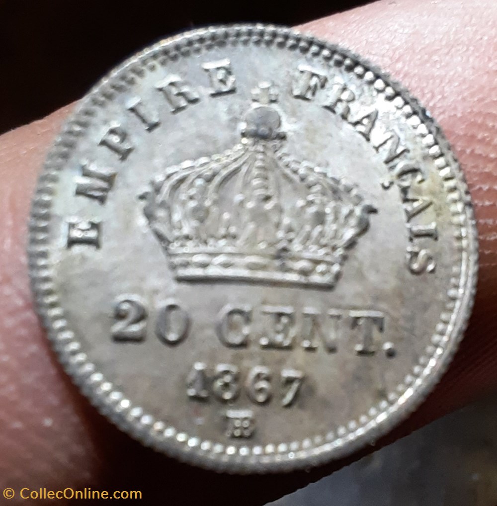 Napoleon 3 A/Tete lauree a g R/Couronne imperiale D16 P1g F 150/2 monnaies france modernes napoleon 3 a tete lauree a g r couronne imperiale d16 p1g f 150 2