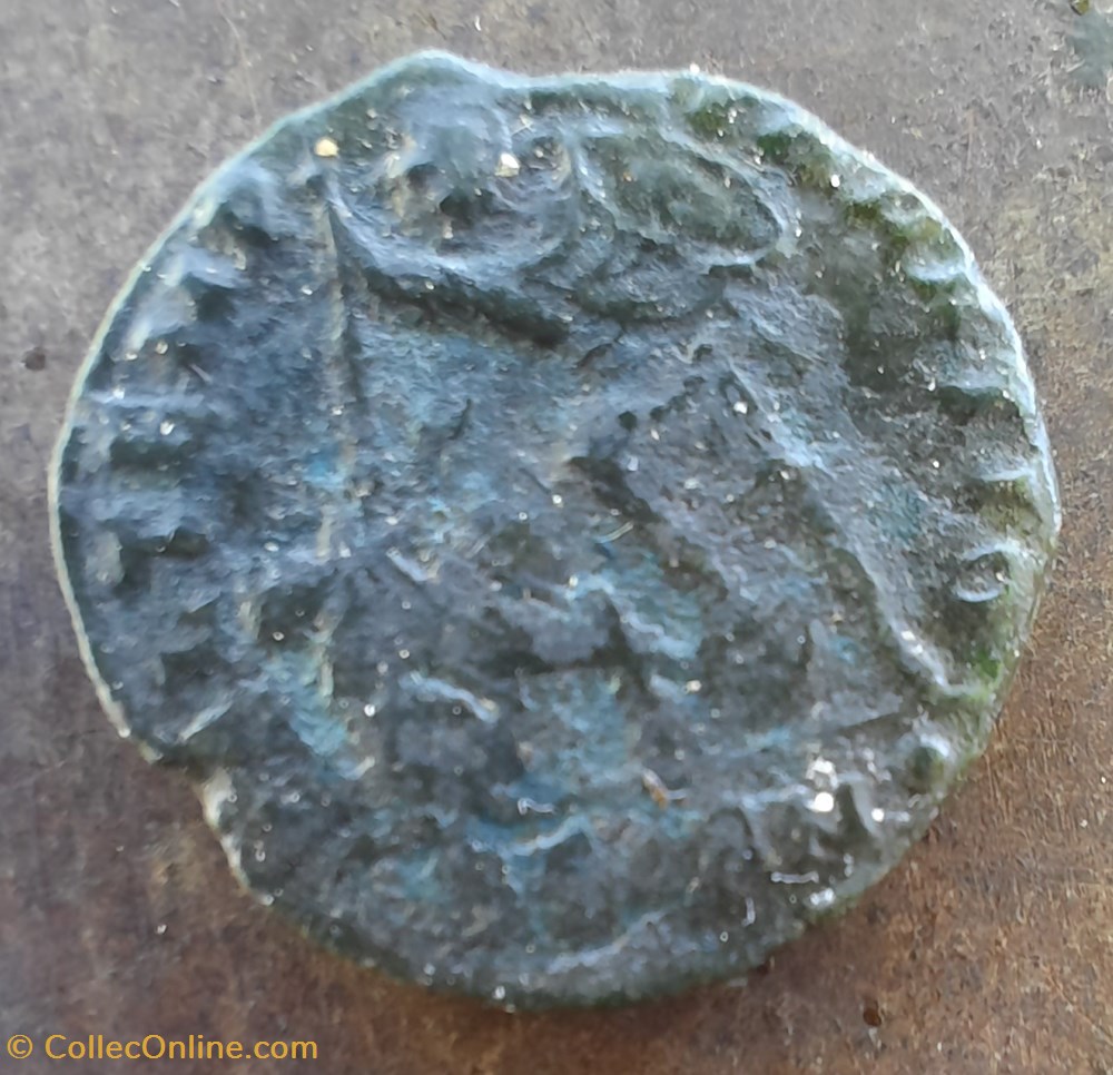 monnaies antiquite jc ap romaines republicaines imperiales constance galle a tete nue a d r cavalier et soldat 351 355 ric59 c9 rcv 19015
