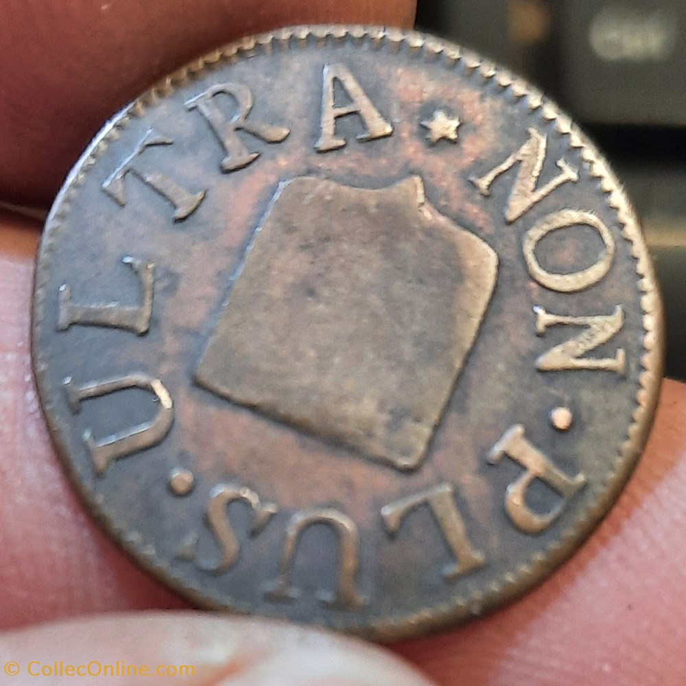 Jeton de lille A/Tete nue a g R/Blason D22.3 P 2.36g monnaies monde jeton de lille a tete nue a g r blason d22 3 p 2 36g
