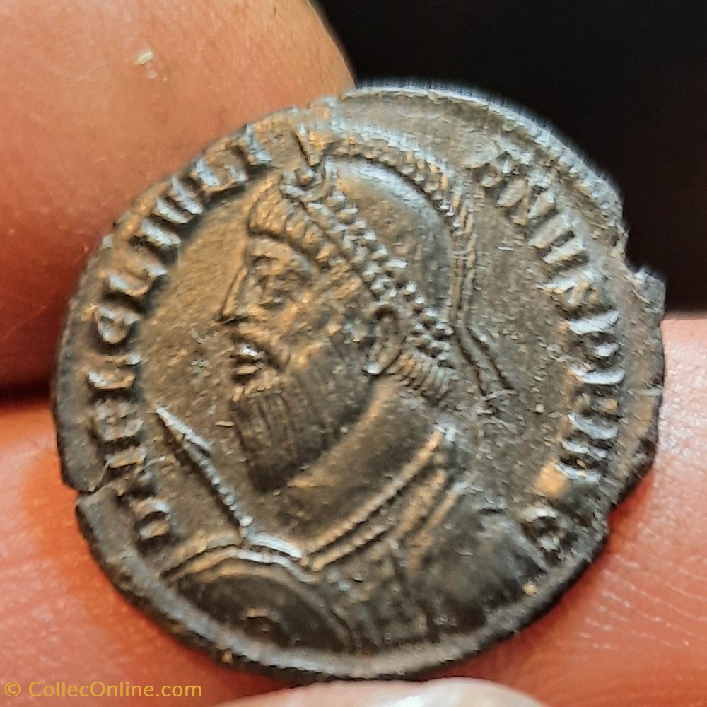 monnaies antiquite av jc ap romaines republicaines imperiales julien 2 a buste casque a g r legende dans couronne 362 363 d19 7 p2 91g c151 ric 106