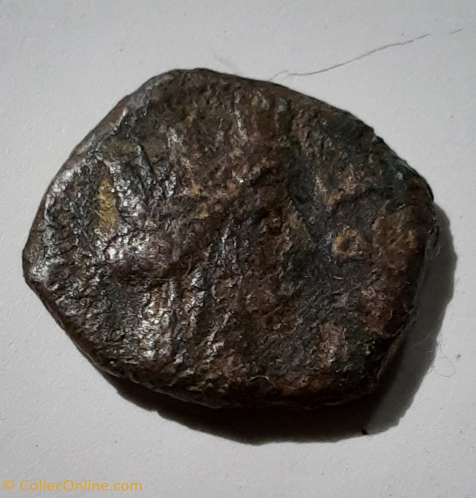 Cavaillon A/ Tete de Tyche a d R / Corne d abondance -23-6 D12 P1.24 LT2256 Feugere AVI 2556 monnaie antique jc ap gauloise cavaillon a tete de tyche a d r corne d abondance 23 6 d12 p1 24 lt2256 feugere avi 2556