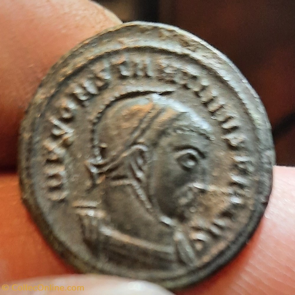 Constantin 1° A / Tete casquee a d R/Victoires face a face +318+319 D20.3 P3.50g C640 RIC53 RCV16302 monnaies antiquite av jc ap romaines republicaines imperiales constantin 1 a tete casquee a d r victoires face a face 318 319 d20 3 p3 50g c640 ric53 rcv16302