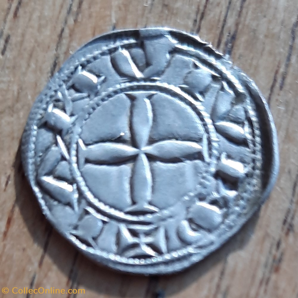 Raimondin A /Croix fuselee R/ V somme d une crosse entre deux 1150+1200 D19.1 P0.97g PA 3898(87/4) monnaie france feodale raimondin a croix fuselee r v somme d une crosse entre deux 1150 1200 d19 1 p0 97g pa 3898 87 4