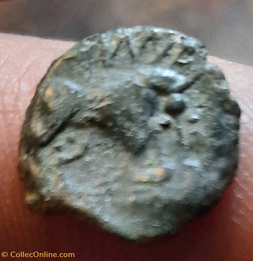 Samnagenses A / Tete lauree a d R/Taureau a d -125-75 D13.7 P1.23g Feugere SAM2258 BN2858 2 monnaies antiquite av jc ap celtes samnagenses a tete lauree a d r taureau a d 125 75 d13 7 p1 23g feugere sam2258 bn2858
