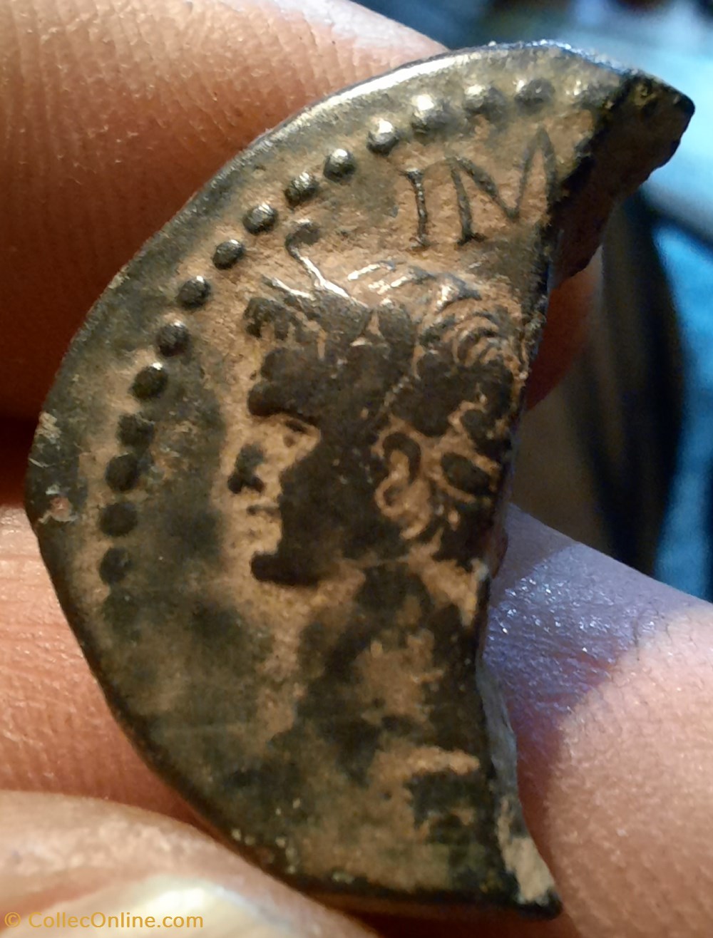 Nimes demi dupondius A/Tete Agrippa a g R/Crocodile -16-10 D26.1 P8.50g monnaies antiquite av jc ap romaines provinciales nimes demi dupondius a tete agrippa a g r crocodile 16 10 d26 1 p8 50g