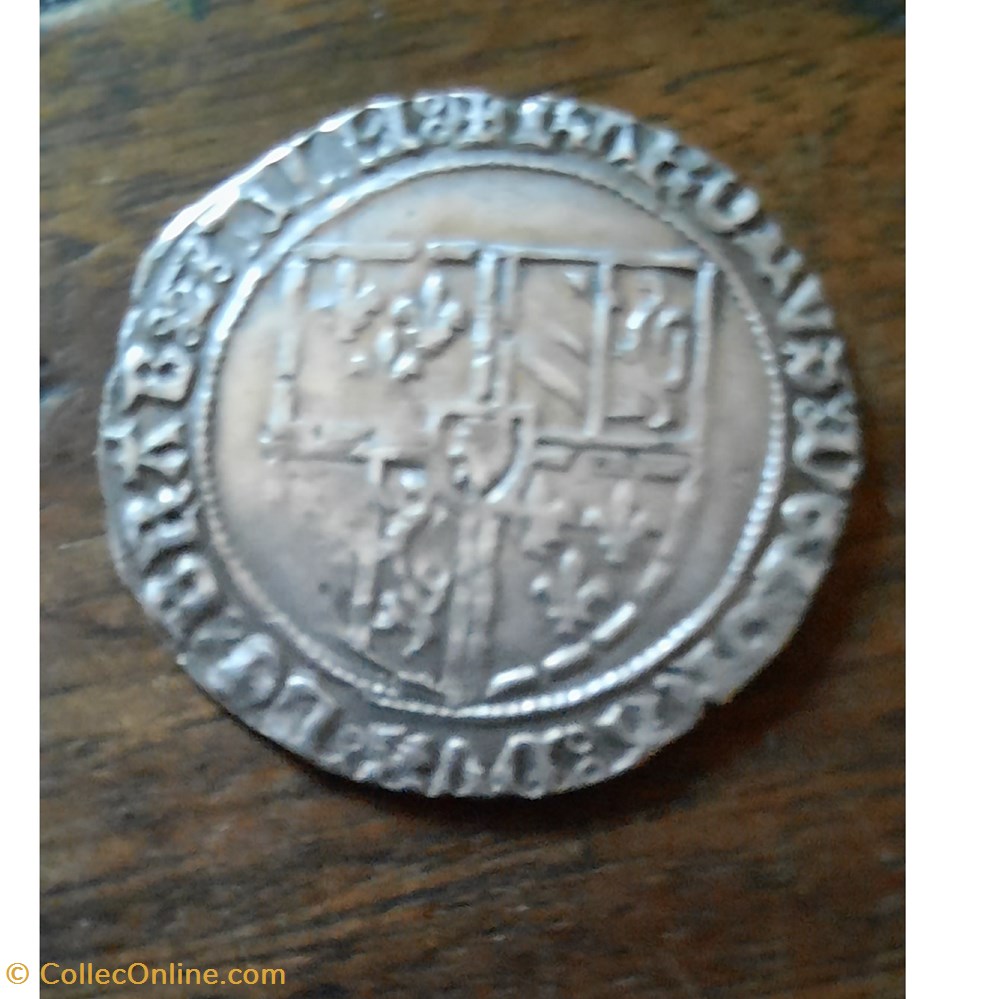 Charles le temeraire A/Ecu ecartele R/Croix fleuronnee D26.6 P 3.12g GH 23/1 monnaie france feodale charles le temeraire a ecu ecartele r croix fleuronnee d26 6 p 3 12g gh 23 1