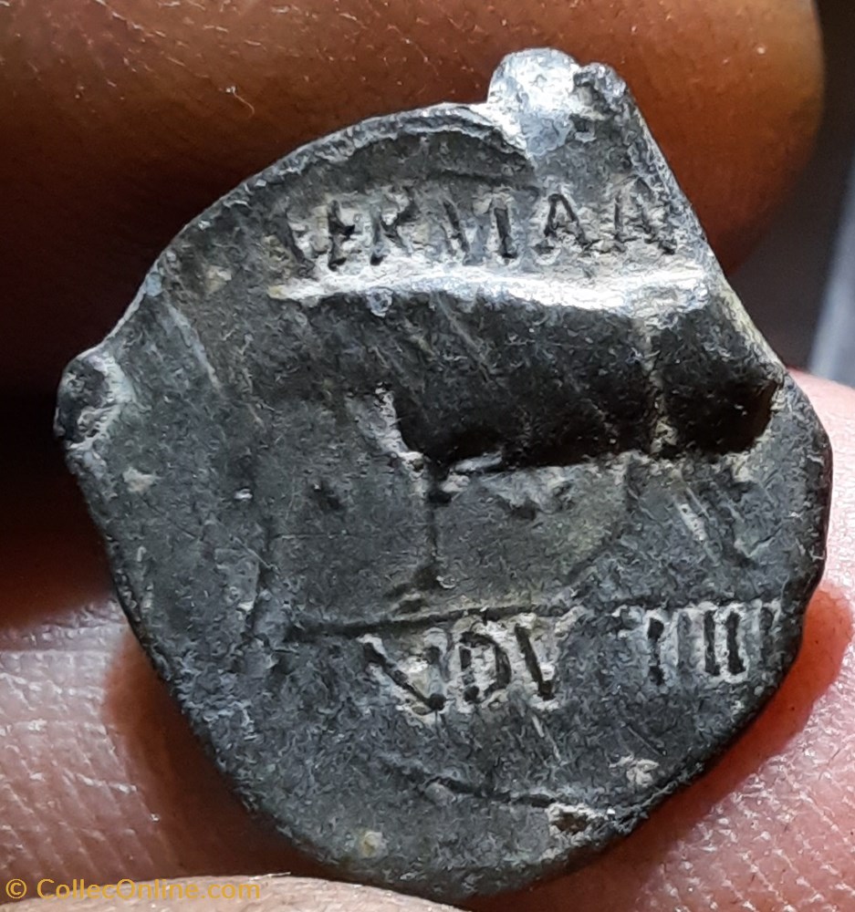 Remes quadrans bronze A/Tete a d R/Taureau a g D15.5 P1.82g LT9248 RPC 506 monnaies antiquite av jc ap celtes remes quadrans bronze a tete a d r taureau a g d15 5 p1 82g lt9248 rpc 506