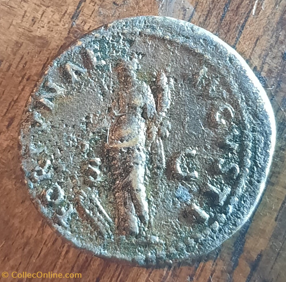 Domitien A/Tete radiee a d R/La Fortune debout a g D 28.7 P11.95g C120 RIC 264 monnaie antique av jc ap romaine republicaine imperiale domitien a tete radiee a d r la fortune debout a g d 28 7 p11 95g c120 ric 264