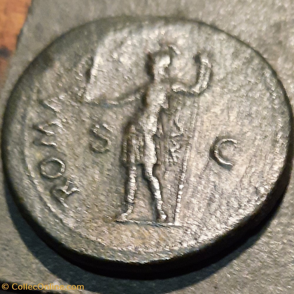 Vespasien A/Tete lauree a d R/Rome debout a g +77-78 D 35.7 P 23.51g RCV 2332 C407 RIC 752 monnaie antique av jc ap romaine republicaine imperiale vespasien a tete lauree a d r rome debout a g 77 78 d 35 7 p 23 51g rcv 2332 c407 ric 752