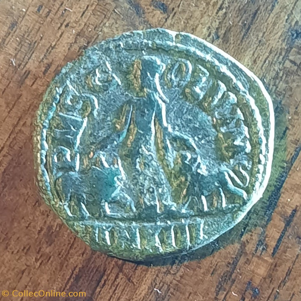Hostilien A Tete nue a d R / La Messie debout a g D 26.4 P13.40 SNG/H-461 monnaie antique av jc ap romaine provinciale hostilien a tete nue a d r la messie debout a g d 26 4 p13 40 sng h 461