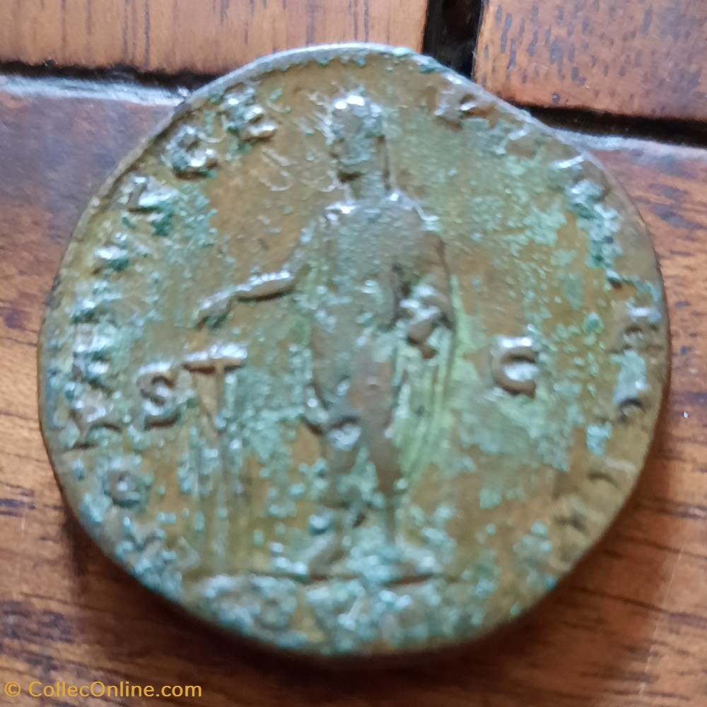 Antonin le Pieux A/Tete lauree a d R/Antonin deout a g D30.8 P23.41 RCV 4262 C1124 RIC 1010 monnaie antique av jc ap romaine republicaine imperiale antonin le pieux a tete lauree a d r antonin deout a g d30 8 p23 41 rcv 4262 c1124 ric 1010