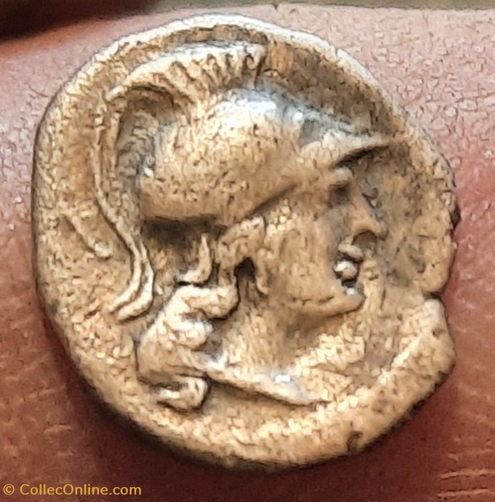 monnaies antiques celtes diobole a l aigle deuxieme exemplaire