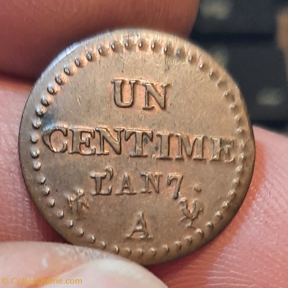 Directoire A / Tete Republique a g R/Legende D17.9 P2.36g F100/12 monnaies france modernes directoire a tete republique a g r legende d17 9 p2 36g f100 12