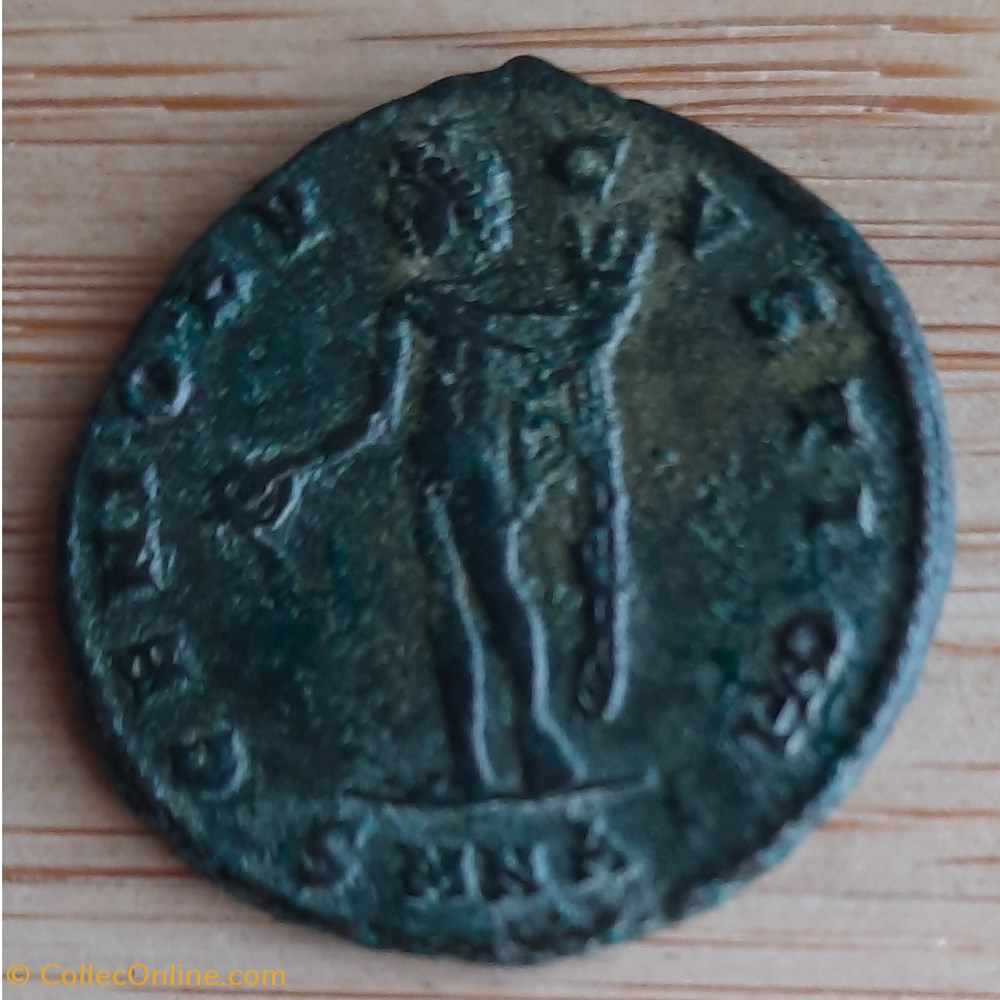 Galere A/ Buste laure a d R / Genie debout a g D25 P 6.08g RCV3717 C42 RIC 54A monnaie antiquite av jc ap romaine republicaine imperiale galere a buste laure a d r genie debout a g d25 p 6 08g rcv3717 c42 ric 54a