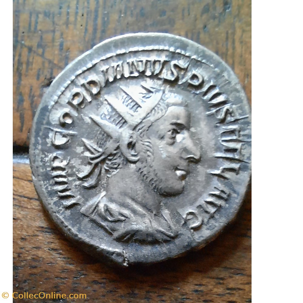 Gordien 3 A/Buste radie a d R/Providence debout a g D22.5 P 4.90g RIC 148 C 296 monnaie antique av jc ap romaine republicaine imperiale gordien 3 a buste radie a d r providence debout a g d22 5 p 4 90g ric 148 c 296