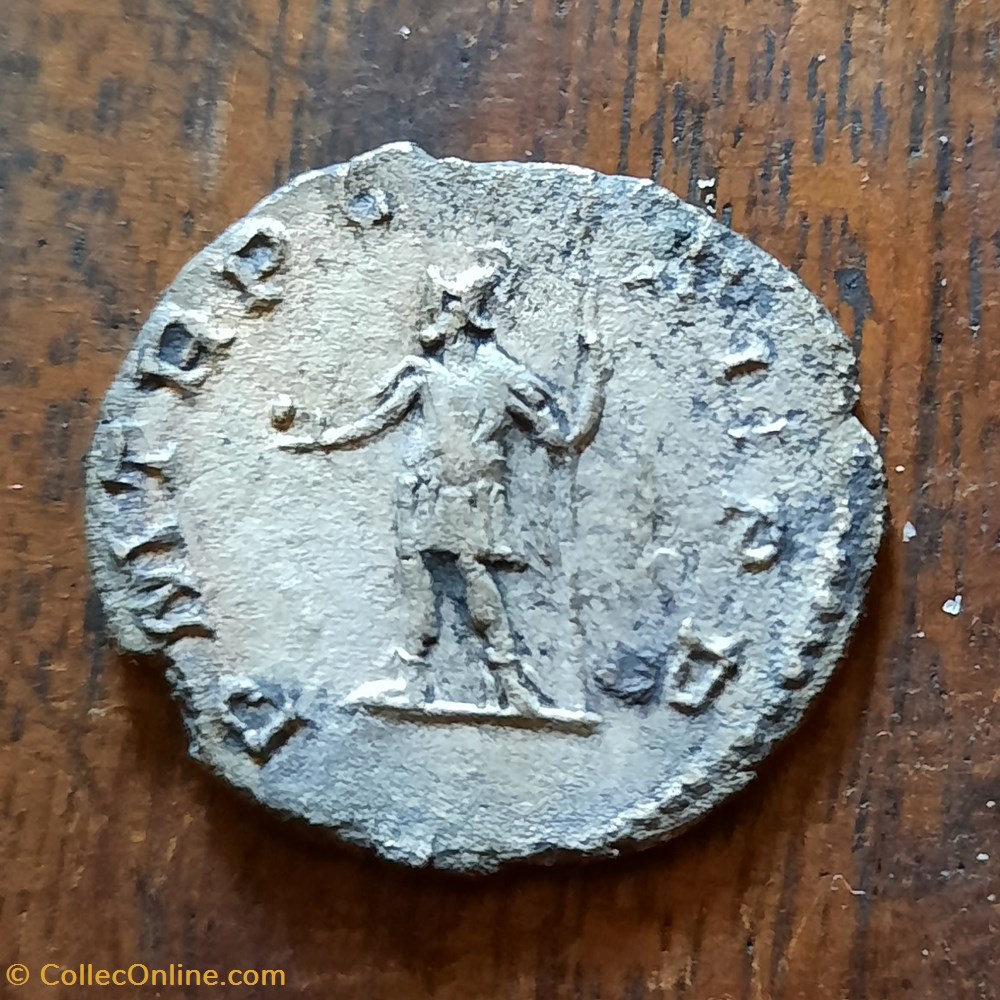 Postume A/Buste radie a d R/La Virilite debout a g +260-261 D20.3 P2.75 RCV10971 C243 RIC54 monnaie antique av jc ap romaine republicaine imperiale postume a buste radie a d r la virilite debout a g 260 261 d20 3 p2 75 rcv10971 c243 ric54