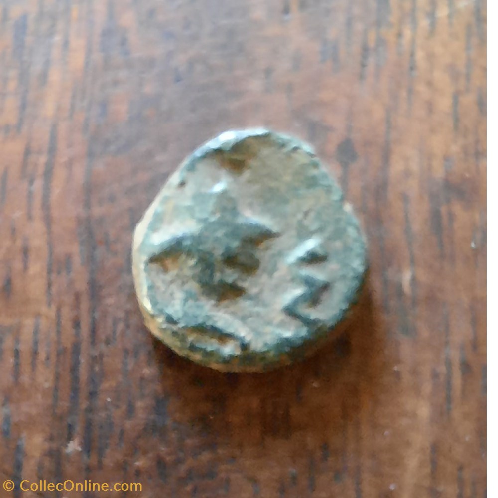 monnaie antique av jc ap gauloise marseille pb au lion a tete minerve casquee r lion a g 49 25 d 11 4 p 2 22g feugere pbm 79